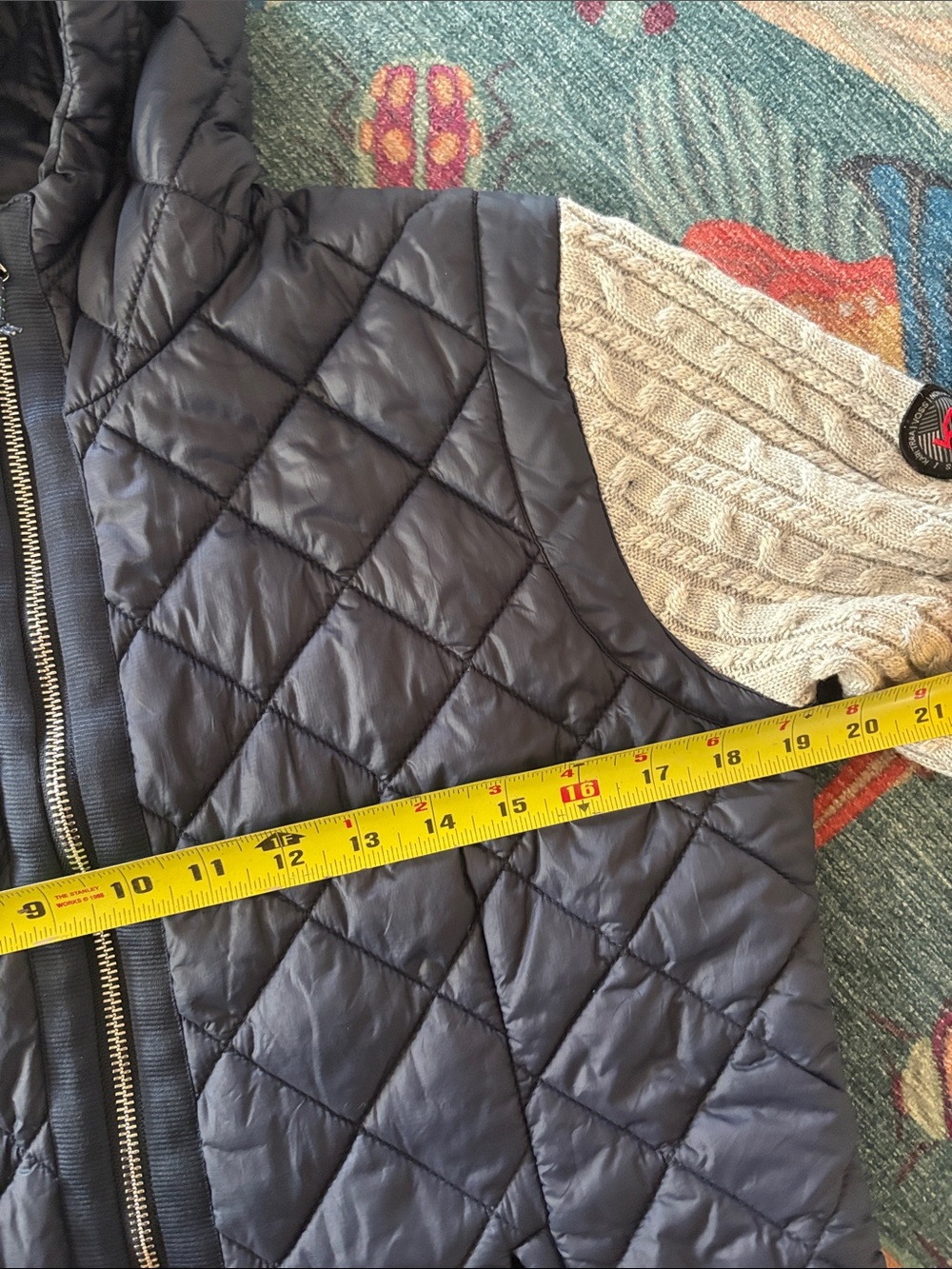 Kari Traa Martine Hybrid hooded down jacket navy gray L - Picture 6 of 11